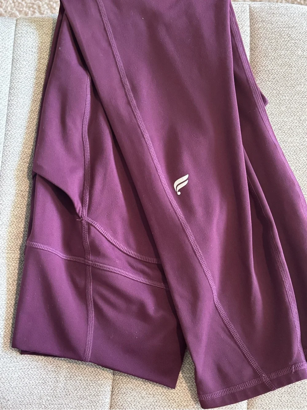 Fabletics Deep Plum High-Waist Pocket Leggings